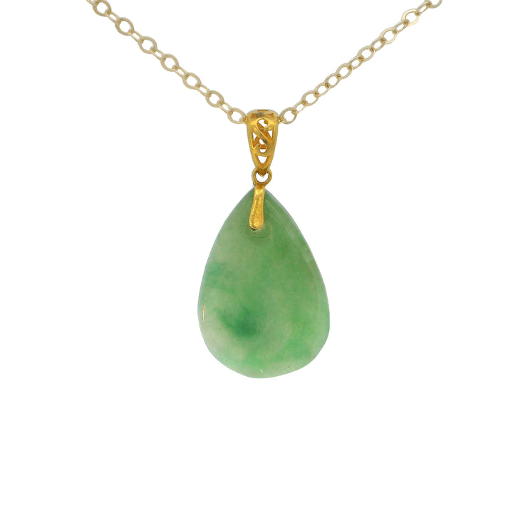 Jadeite Teardrop Pendant