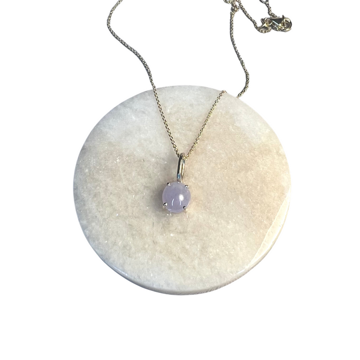 Ethereal Lavender Jade Pendant