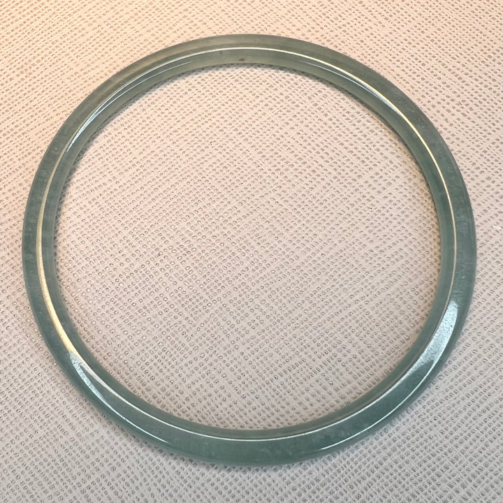 Thin Blue Water Jade Bangle