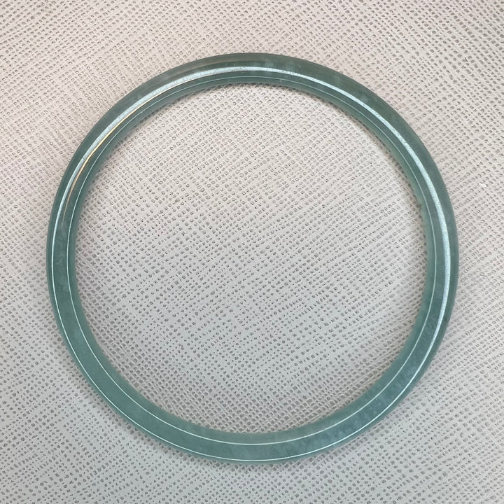 Thin Blue Water Jade Bangle