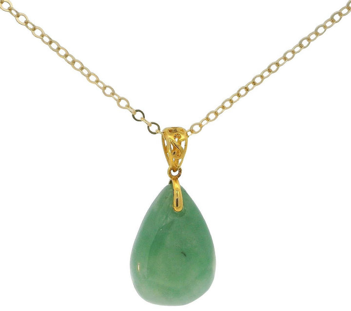 Jadeite Teardrop Pendant