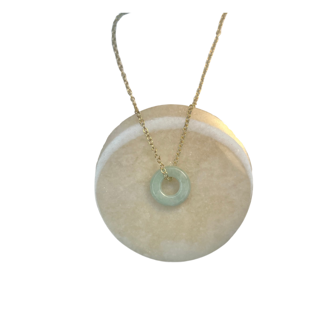 Jade Donut Necklace