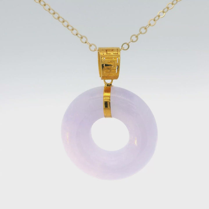 Lavender Jadeite Pendant