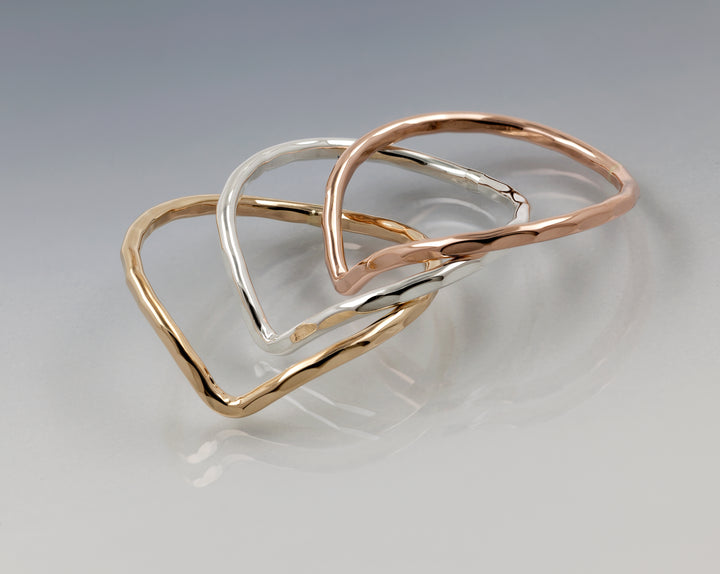 Wave Hammered Ring