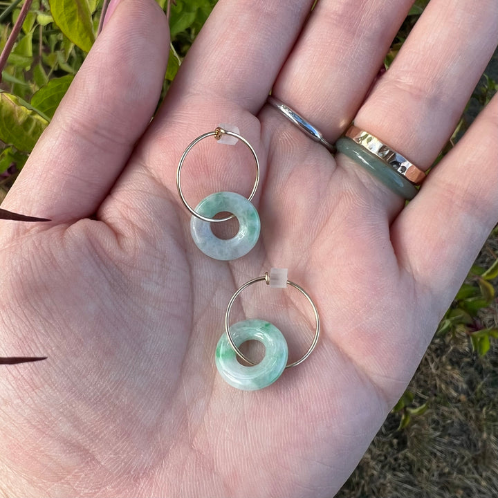 Jadeite Hoops