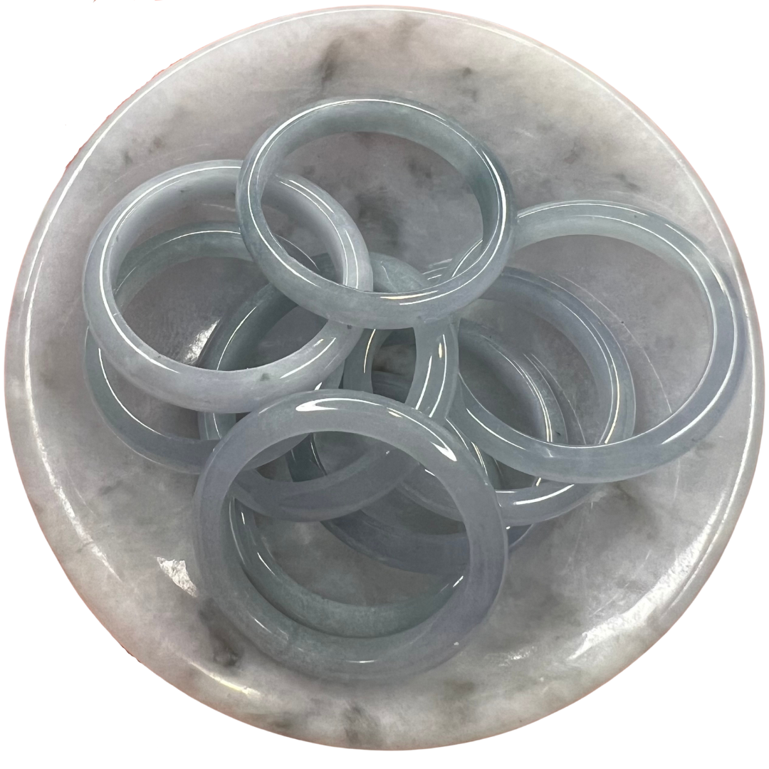 Blue Water Jade Rings