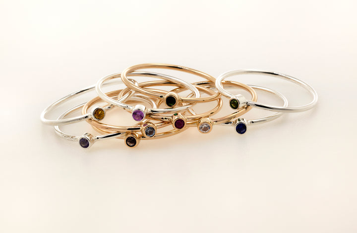 Gold Filled Birthstone Rings