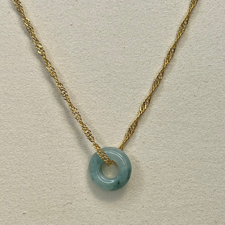 Twisted Chain with Variegated Jade