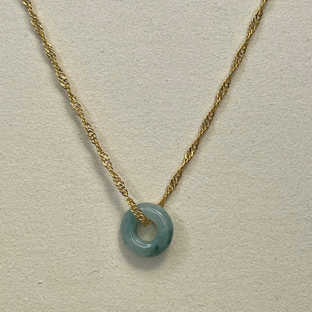 Twisted Chain with Variegated Jade