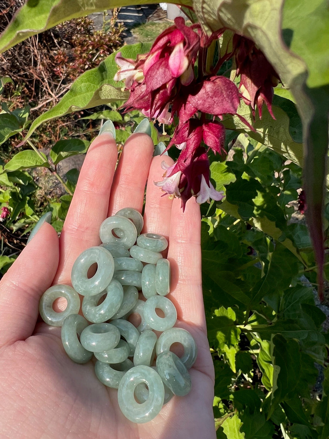 Forest Green Jade Donut