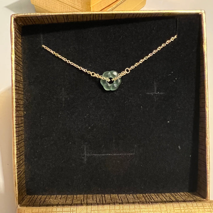 Blue Water Jade Flower Bracelet