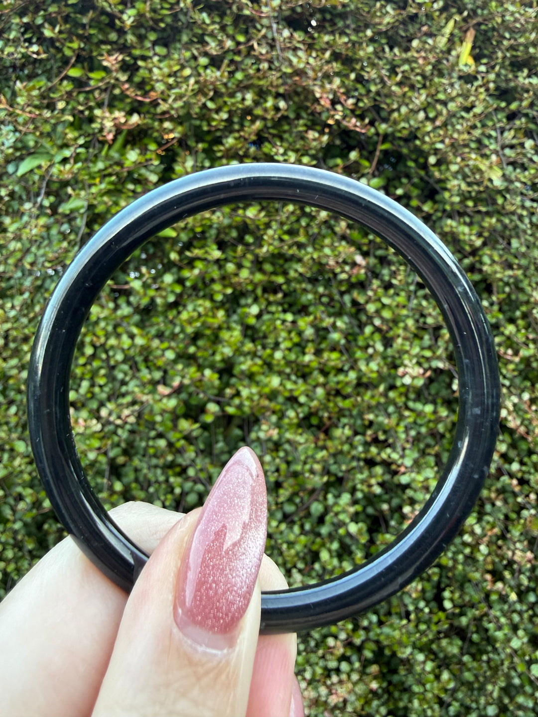 Dark Blue Water Jade Bangle