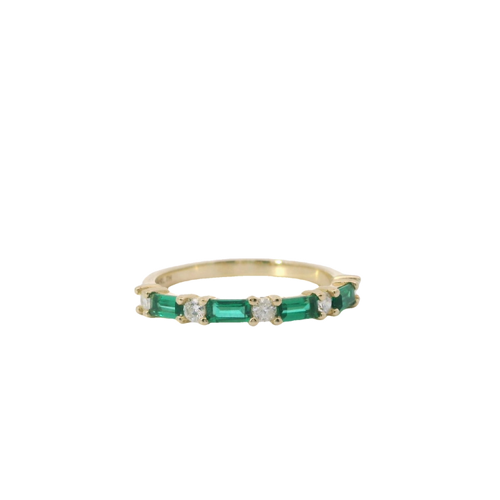 Emerald and Diamond Ring