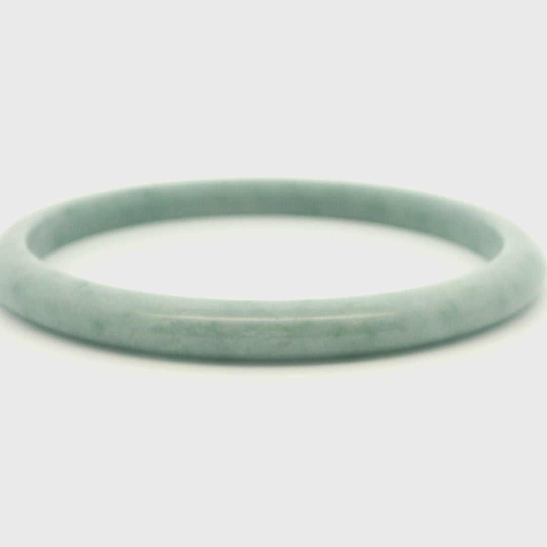 Light Blue Water Jade Bangle