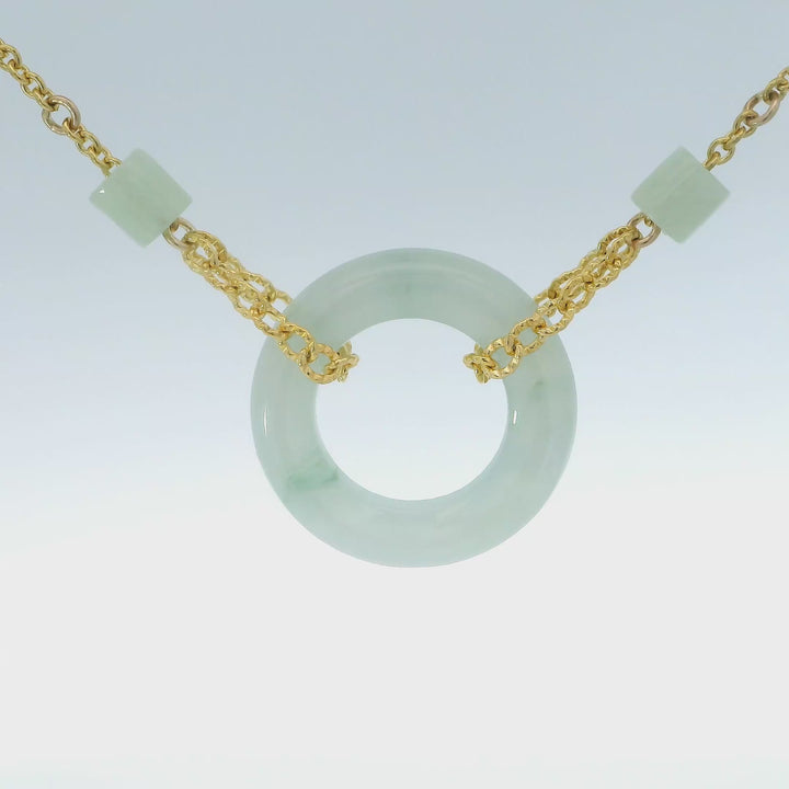 Linked Jade Necklace