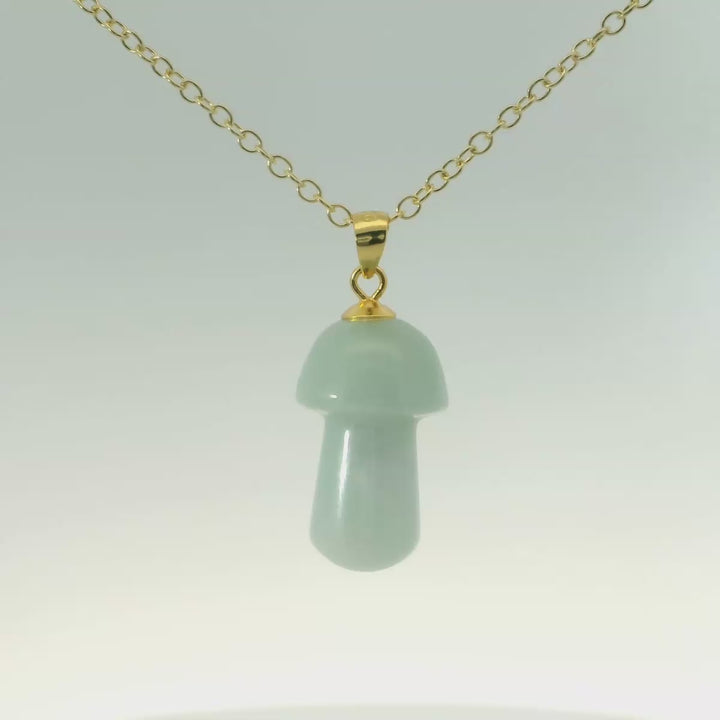 Jade Mushroom Pendant