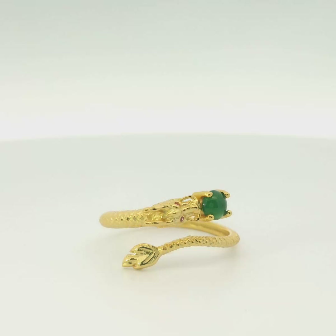 Gold Vermeil Dragon Ring