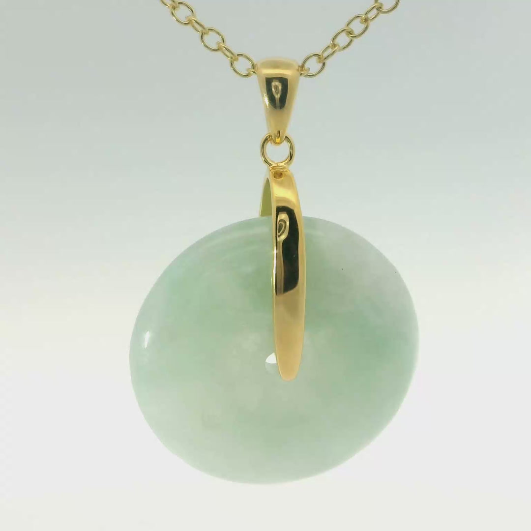 Light Green Gold Vermeil Pendant