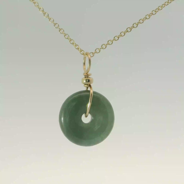 Wire Wrapped Jade Pendant