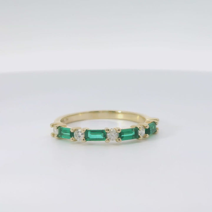 Emerald and Diamond Ring