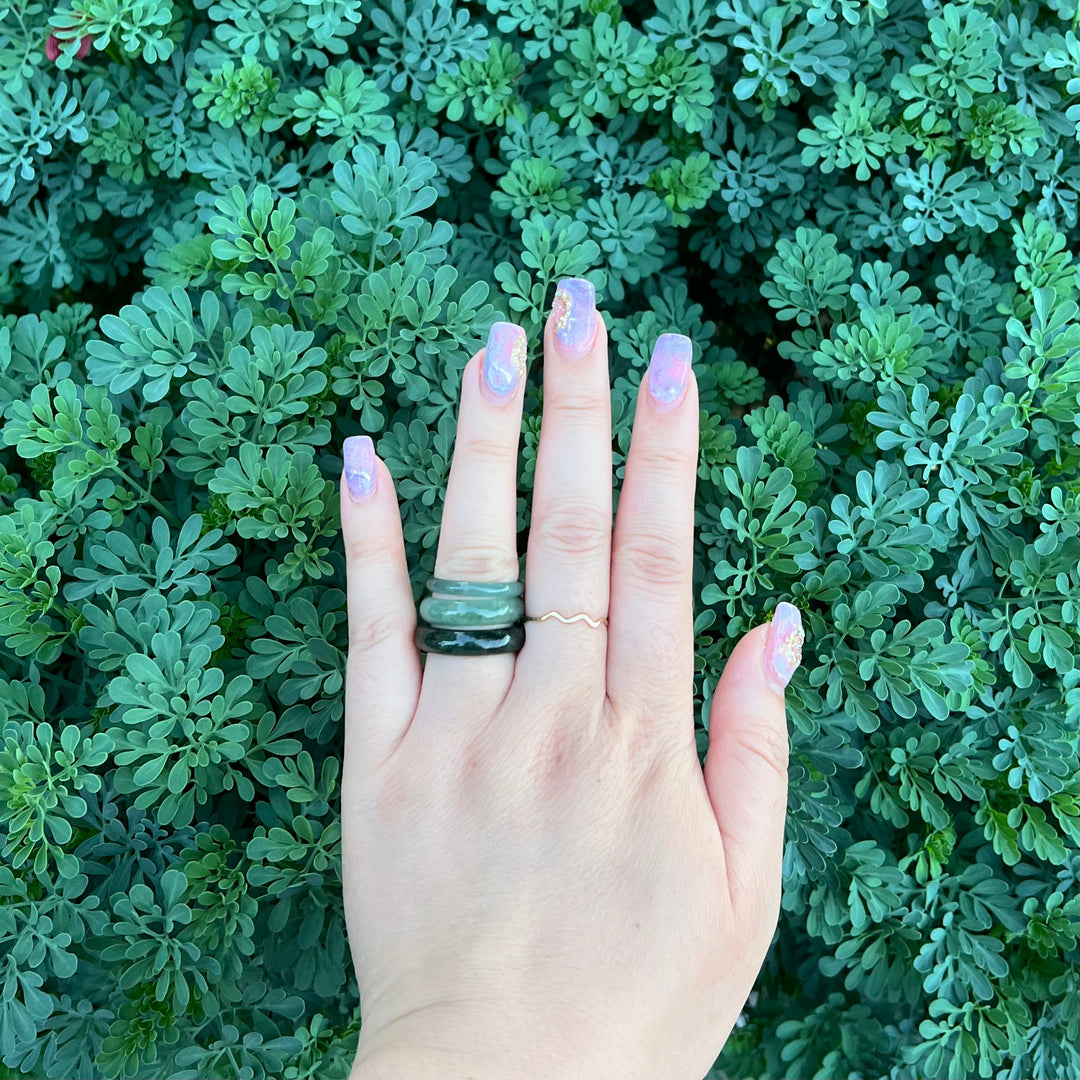 Forest Green Jade Ring